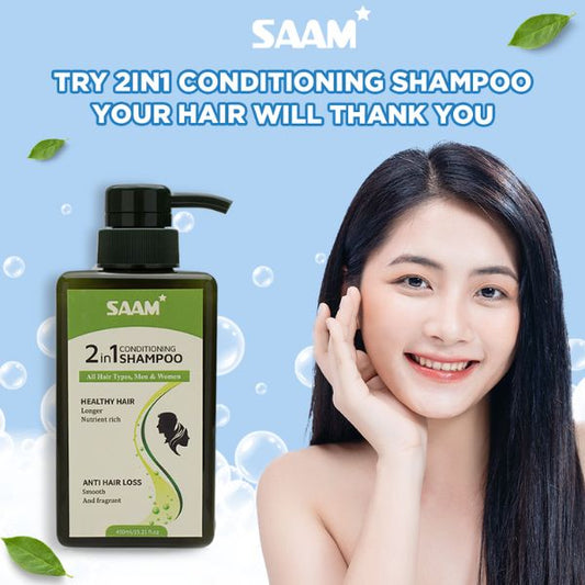 SAAM Conditioning Shampoo 2-in-1 Formula for All Hair Types