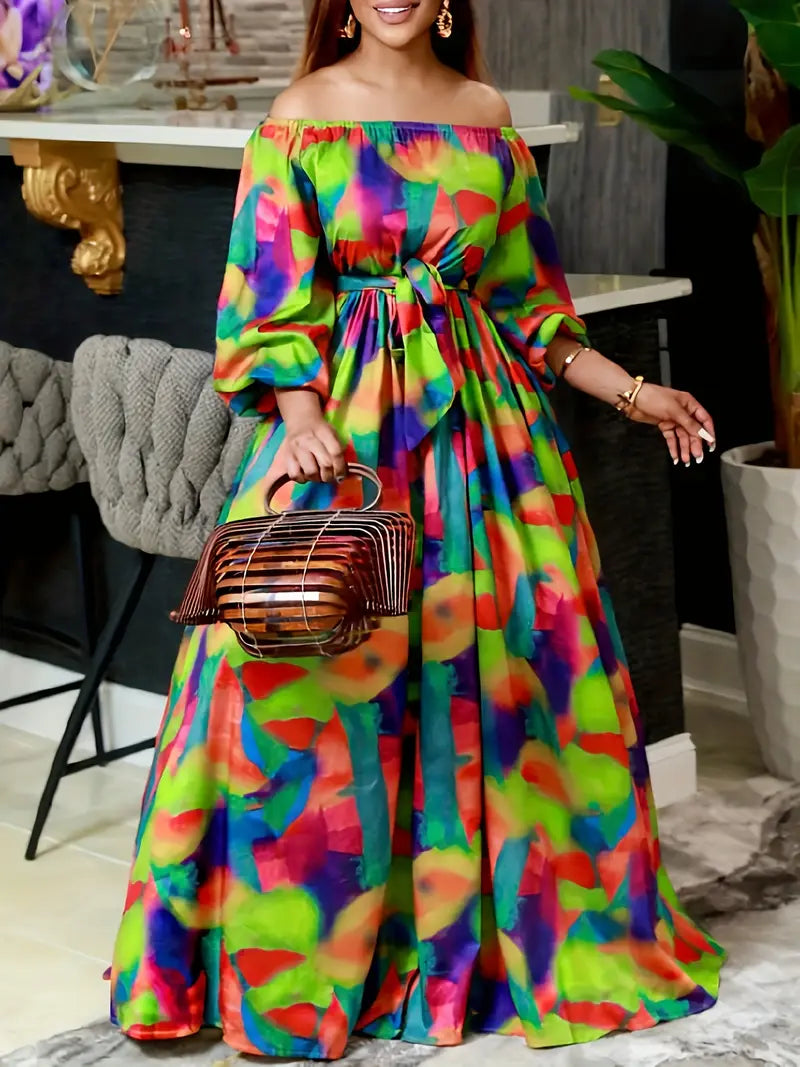 Women'S Off-Shoulder Maxi Dress
